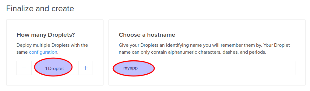Choose an hostname